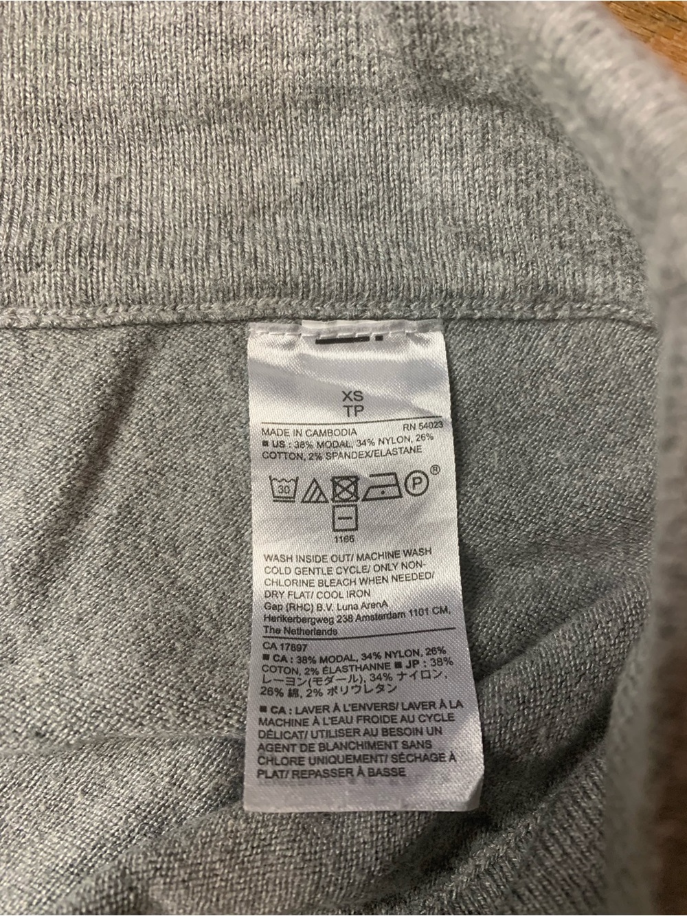 Banana Republic Gray Modal Blend Drawstring Joggers Size XS - Picture 3 of 8
